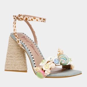 Betsey Johnson Anckor leopard multi sandals